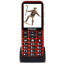 Evolveo EasyPhone LT s nabíjecím stojánkem, červená