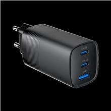 GEMBIRD PD nabíječka 1xUSB-A 2xUSB-C 65W černá