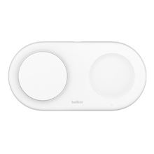 Belkin 2v1 Qi2 15W Magnetic Charging Pad, white