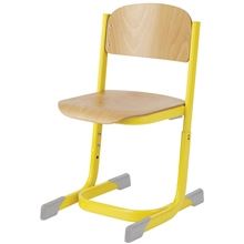 Žákovská židle Prim - vel. 3-4, žlutá