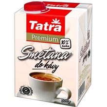 Smetana do kávy Tatra - premium 10%, s uzávěrem, 500g