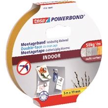 Montážní oboustranná páska tesa® Powerbond® - pěnová, bílá, 5 m x 19 mm