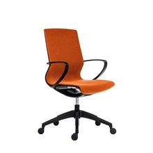 Kancelářská židle Vision - synchro, oranžová/černá