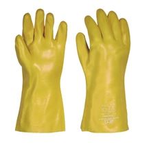 Máčené rukavice PVC STANDARD - žluté, vel. 10,5