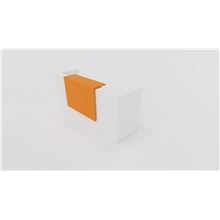 Recepce Quadrifoglio Z2 - 246 cm, bílá/oranžová