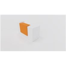 Recepce Quadrifoglio Z2 - 206 cm, bílá/oranžová
