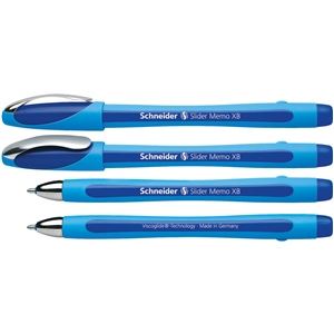 Kuličkové pero Schneider Slider Memo, modrá