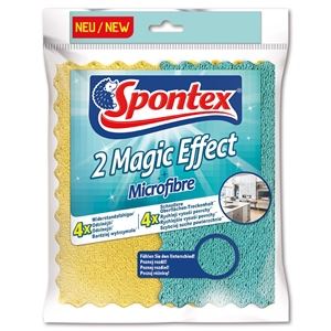 Mikroutěrky Spontex Magic Effect jsou odolnější proti opotřebení, čistí povrchy a uschnou ještě rychleji 