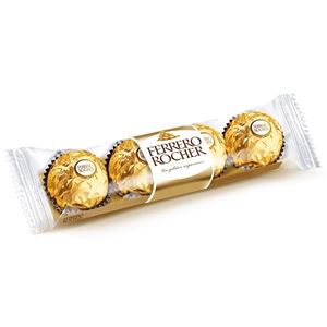 Pralinky Ferrero Rocher - oplatky s polevou z mléčné čokolády a drcenými lískovými oříšky, s náplní a celými lískovými oříšky