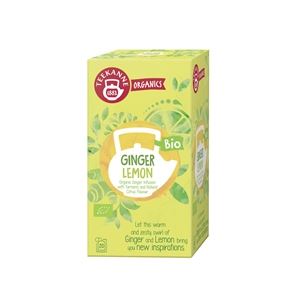 Bylinný čaj Teekanne ORGANICS - Ginger Lemon, zázvorový čaj s přírodní příchutí citronu a kurkumy
