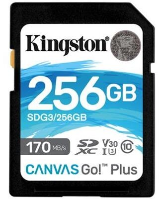 Kingston SDXC Canvas Go! Plus 256GB 170MB/s UHS-I U3 - obrázek č. 0