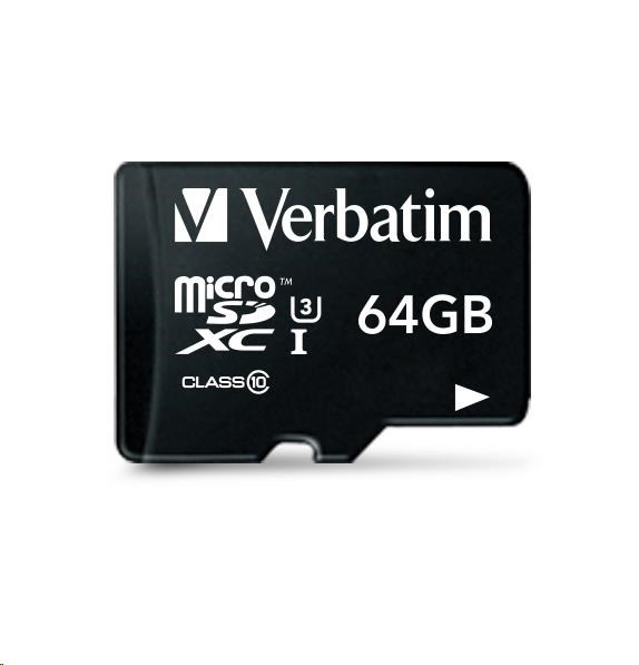 Verbatim MicroSDXC karta 64GB Pro, U3 - obrázek č. 0
