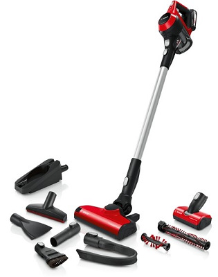 Tyčový vysavač Bosch Unlimited S6 BBS61PET2 (s baterií) červený - obrázek č. 0