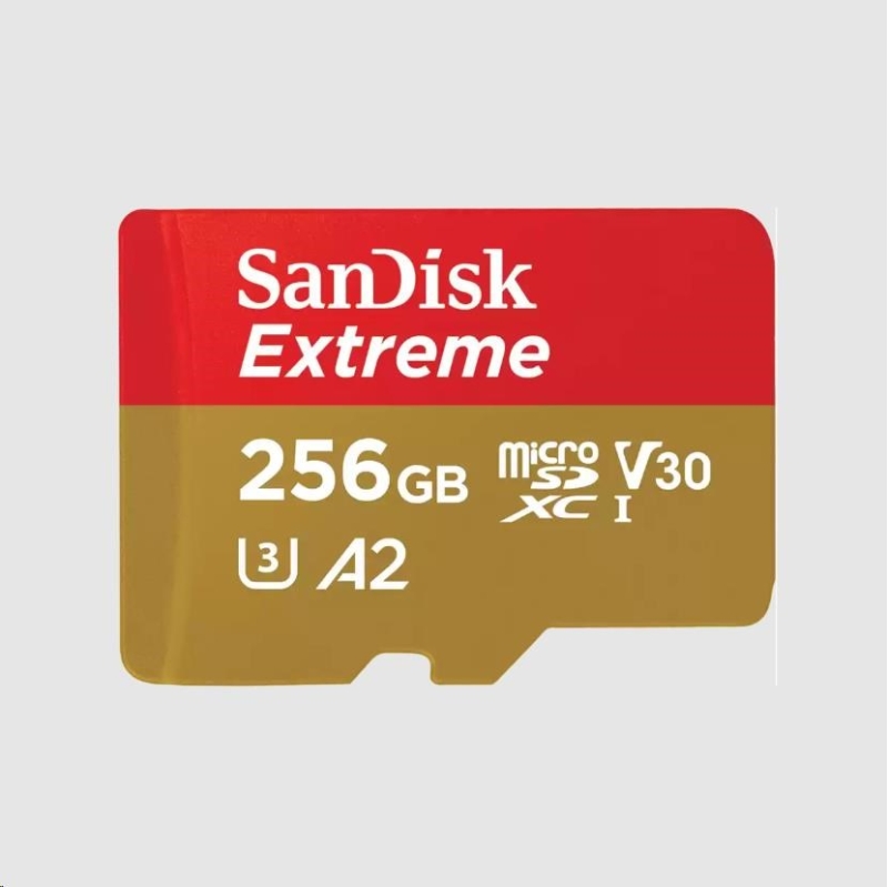 SanDisk micro SDXC karta 256GB Extreme Mobile Gaming (190 MB/s Class 10, UHS-I U3 V30) - obrázek č. 0