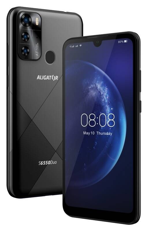 Mobilní telefon Aligator S6550 Duo (AS6550BK) černý - obrázek č. 1