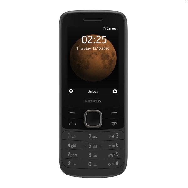 Nokia 225 4G 2020, Dual SIM, černá - obrázek č. 0