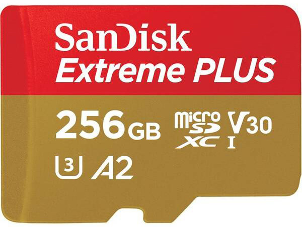 Paměťová karta SanDisk Micro SDXC Extreme Plus 256GB UHS-I U3 (200R/140W) + adapter (SDSQXBD-256G-GN6MA) - obrázek č. 0
