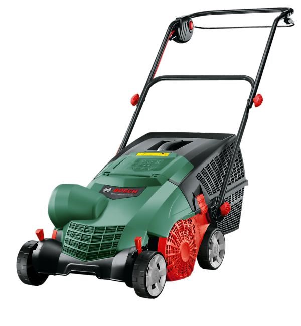 BOSCH UniversalVerticut 1100, vertikutátor, 1.100 W, záběr 32 cm, 14 rotujících nožů z uhlíkové oceli - obrázek č. 0