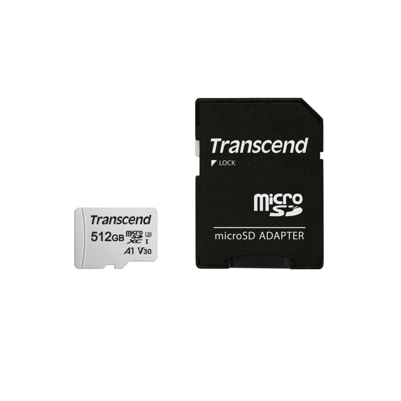 Transcend 512GB microSDXC 300S UHS-I U3 V30 A1 - obrázek č. 0