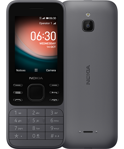Nokia 6300 4G, Dual SIM, Charcoal Kuki - obrázek č. 0