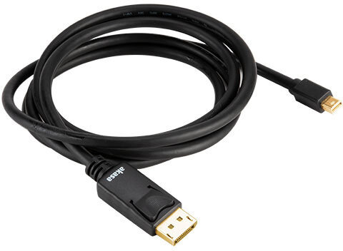 Akasa kabel Mini DisplayPort - DisplayPort, M/M, 8K@60Hz, 2m, černá - obrázek č. 0
