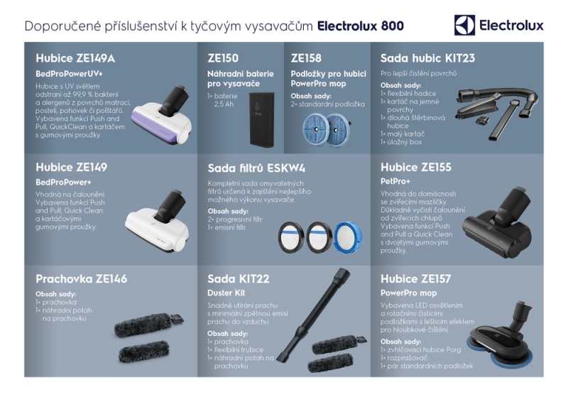 Tyčový vysavač Electrolux 800 Ultimate EP81U25ULT - obrázek č. 11