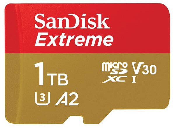Paměťová karta SanDisk Micro SDXC Extreme 1TB UHS-I U3 (190R/130W) + adapter (SDSQXAV-1T00-GN6MA) - obrázek č. 1