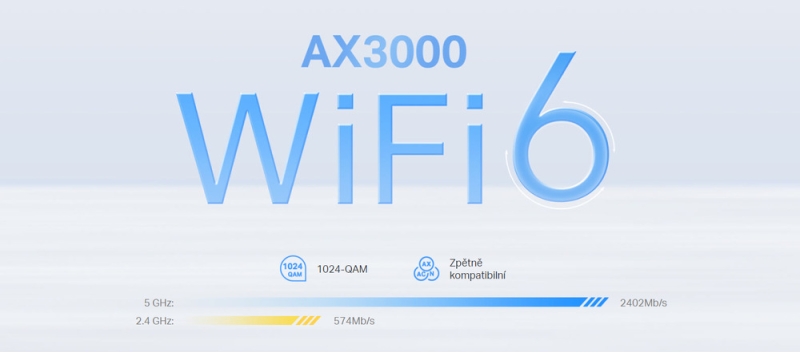 Komplexní Wi-Fi systém TP-Link Deco X50-5G (Deco X50-5G(1-pack)) bílý - obrázek č. 3