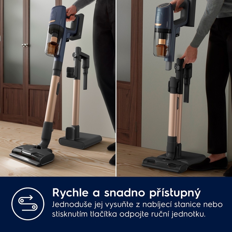 Tyčový vysavač Electrolux 800 Wet EP81B25WET modrý - obrázek č. 8