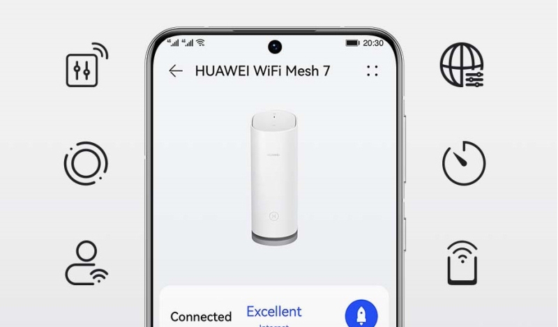 Komplexní Wi-Fi systém Huawei WiFi Mesh 7 (1-pack) (53039092) bílý - obrázek č. 10