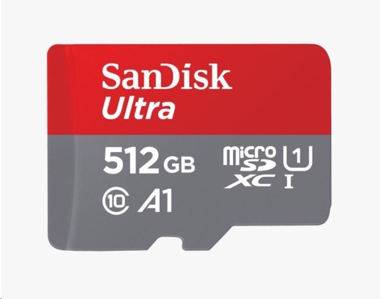 SanDisk MicroSDXC karta 512GB Ultra (150 MB/s, A1 Class 10 UHS-I) + adaptér - obrázek č. 0