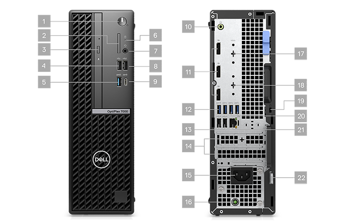 Dell OptiPlex 7000 SFF, černá (T2JKP) - obrázek č. 5