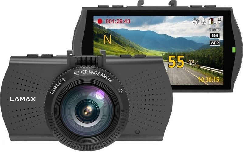Autokamera LAMAX C9 GPS (s hlášením radarů) černá - obrázek č. 0