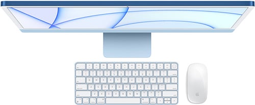 Apple iMac 24" 4,5K Retina M1 /8GB/256GB/7-core GPU, modrá - obrázek č. 6