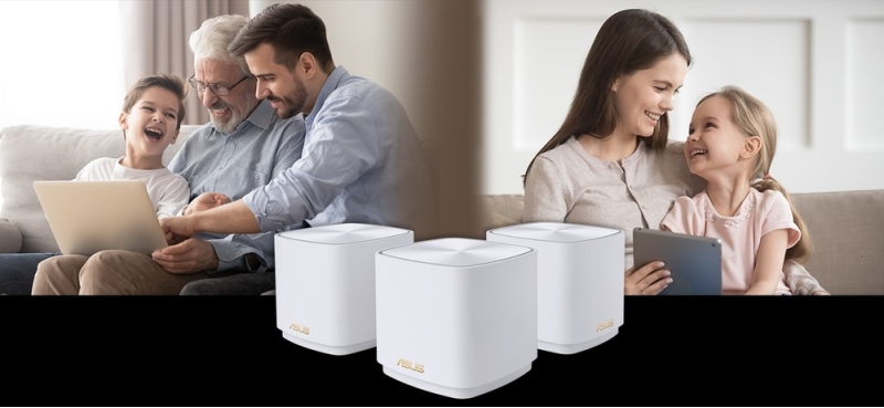 Komplexní Wi-Fi systém Asus ZenWiFi XD4 (2-pack) (90IG05N0-MO3R30) černý - obrázek č. 5