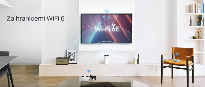 Komplexní Wi-Fi systém TP-Link Deco XE75, AXE5400 WiFi6E Mesh, (1-pack) (Deco XE75(1-pack)) bílý - obrázek č. 1