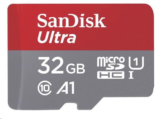 SanDisk MicroSDHC karta 32GB Ultra (SDSQUA4-032G-GN6IAI) + adaptér - obrázek č. 0