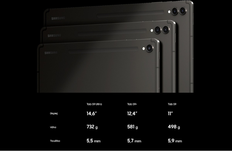 Dotykový tablet Samsung Galaxy Tab S9 12 GB / 256 GB (SM-X710NZEEEUE) béžový - obrázek č. 3