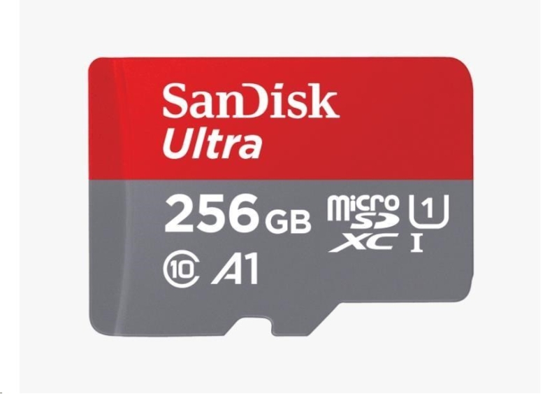 SanDisk MicroSDXC karta 256GB Ultra (150 MB/s, A1 Class 10 UHS-I) + adaptér - obrázek č. 0