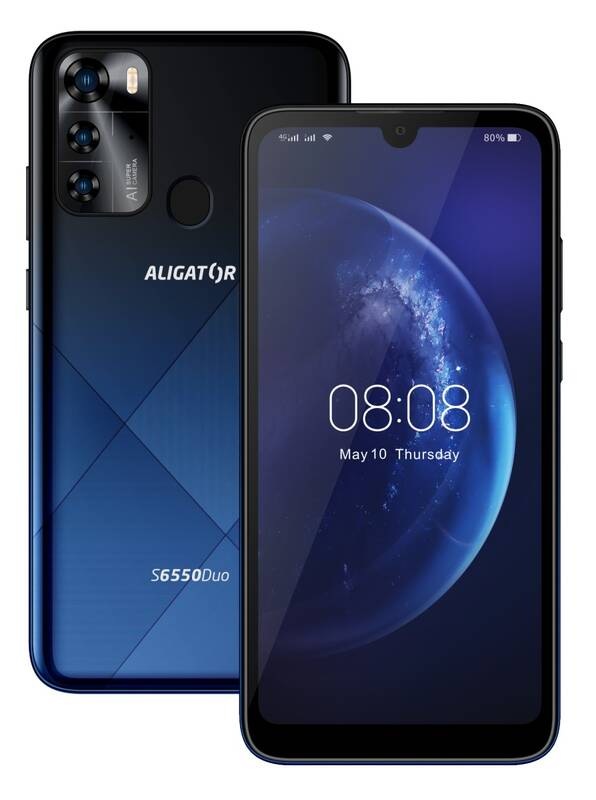 Mobilní telefon Aligator S6550 Duo (AS6550BE) modrý - obrázek č. 1