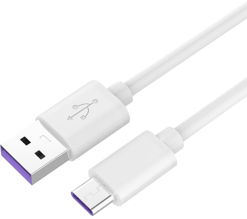 PremiumCord kabel USB-C - USB-A 2.0, M/M, Super fast charging, 5A, 1m, bílá - obrázek č. 0