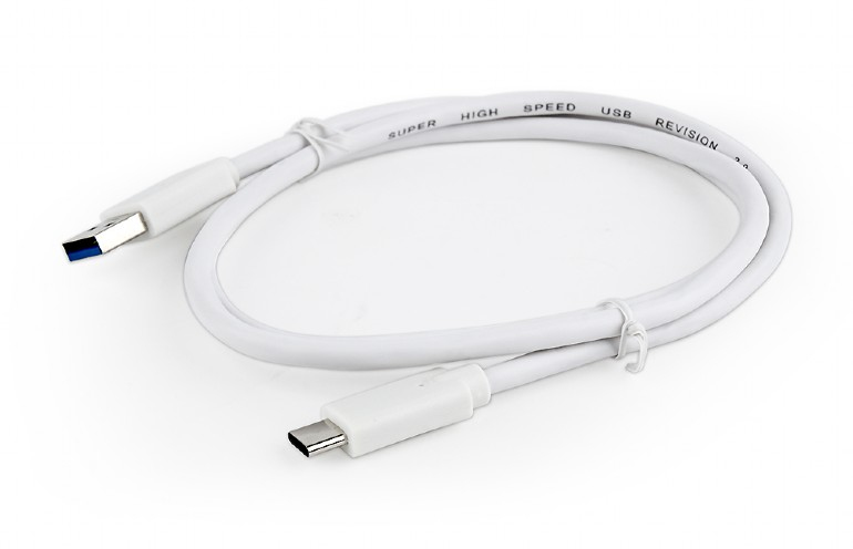 Gembird CABLEXPERT kabel USB 3.0 AM na Type-C kabel (AM/CM), 1m, bílá - obrázek č. 0