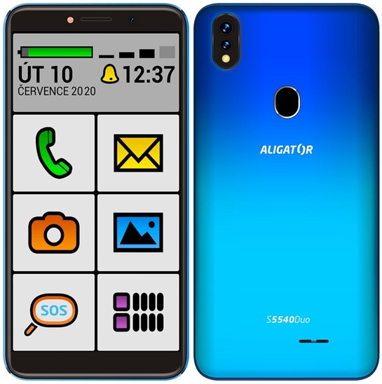 Aligator S5540 Senior (2/32GB), Blue - obrázek č. 0