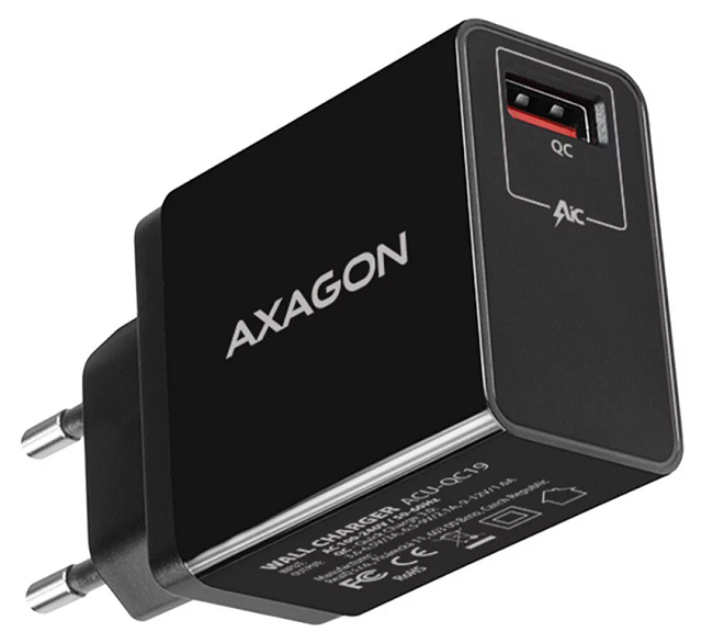 AXAGON ACU-QC19, QUICK nabíječka do sítě, 1x port QC3.0/AFC/FCP/SMART, 19W - obrázek č. 0