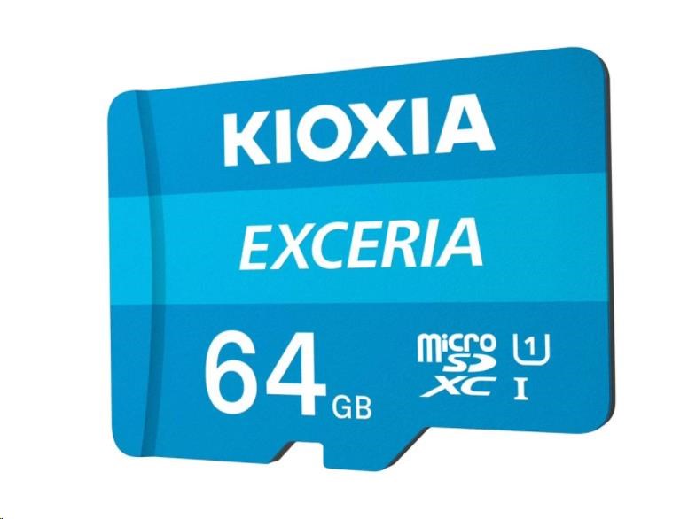 KIOXIA Exceria microSD card 64GB M203, UHS-I U1 Class 10 - obrázek č. 0