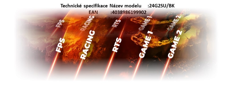 AOC 24G2SU/BK - obrázek č. 2