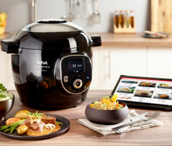 Multifunkční tlakový hrnec Tefal Cook4me+ Connect CY855830 černý - obrázek č. 3