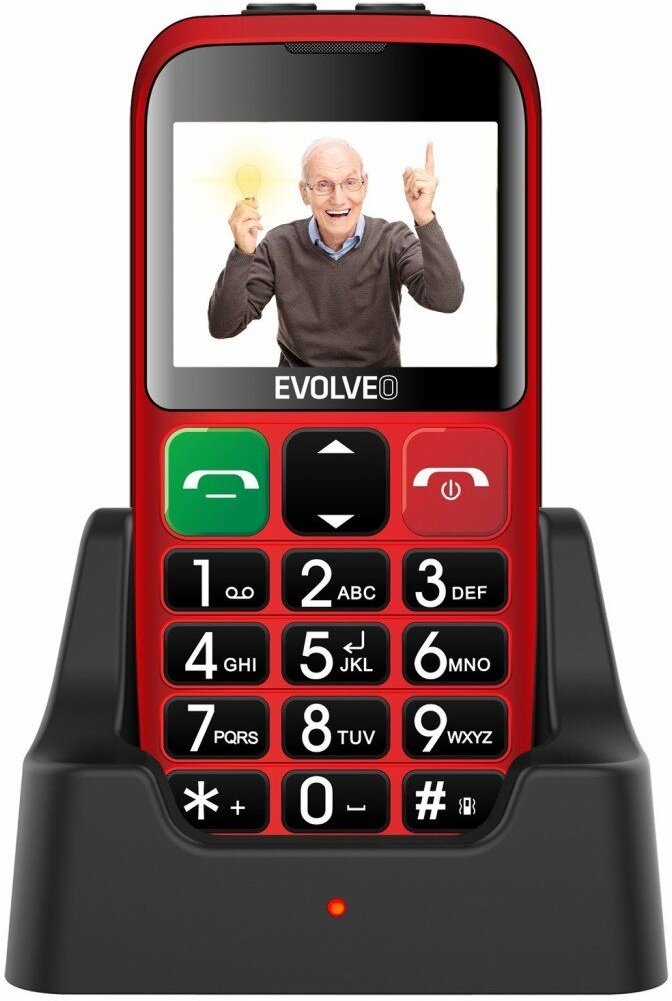 Evolveo EasyPhone EB, červený - obrázek č. 0