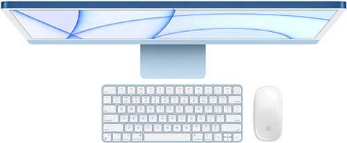 Apple iMac 24" 4,5K Retina M1 /8GB/256GB/8-core GPU, stříbrná - obrázek č. 6
