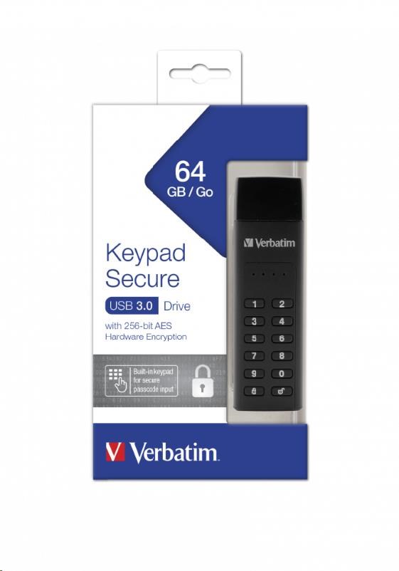 Verbatim Keypad Secure Drive USB 3.0 Drive 64 GB - obrázek č. 0